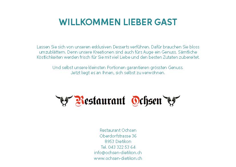 Vorschau Dessertkarte